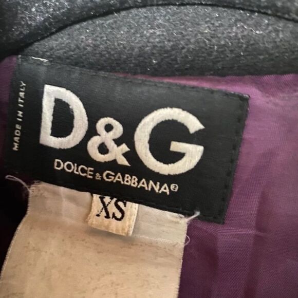 Dolce & Gabanna SZ XS black wool peacoat - Picture 2 of 4